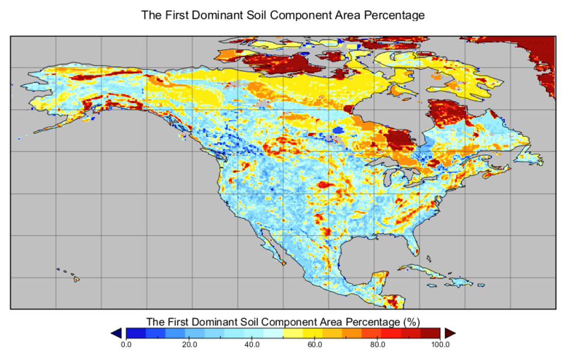 Soil Map Percentages distribution