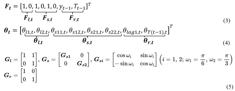 Equations 3 - 5