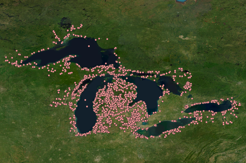 Field site locations