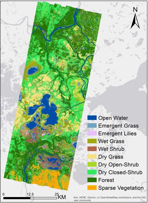 Map of the Peace-Athabasca Drainage Area and the Peace-Athabasca Delta