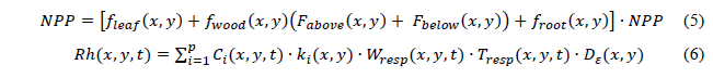 equations 5 and 6