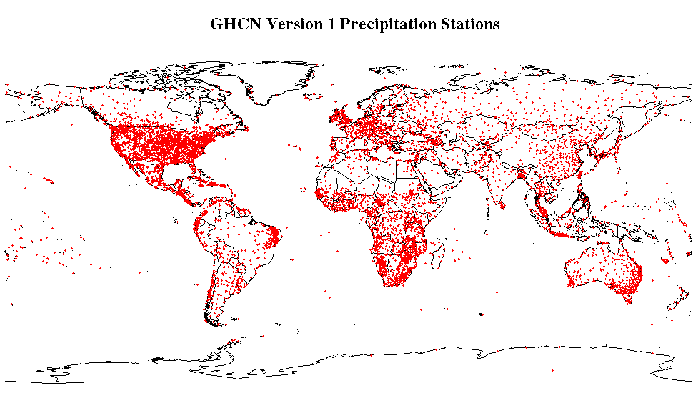 Global Historical Climatology Network 1753 1990