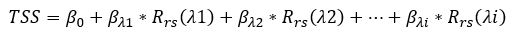 TSS regression equation