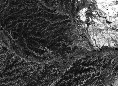 SRTM surface roughness image