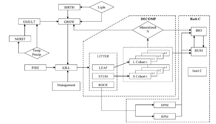 rothC flow diagram