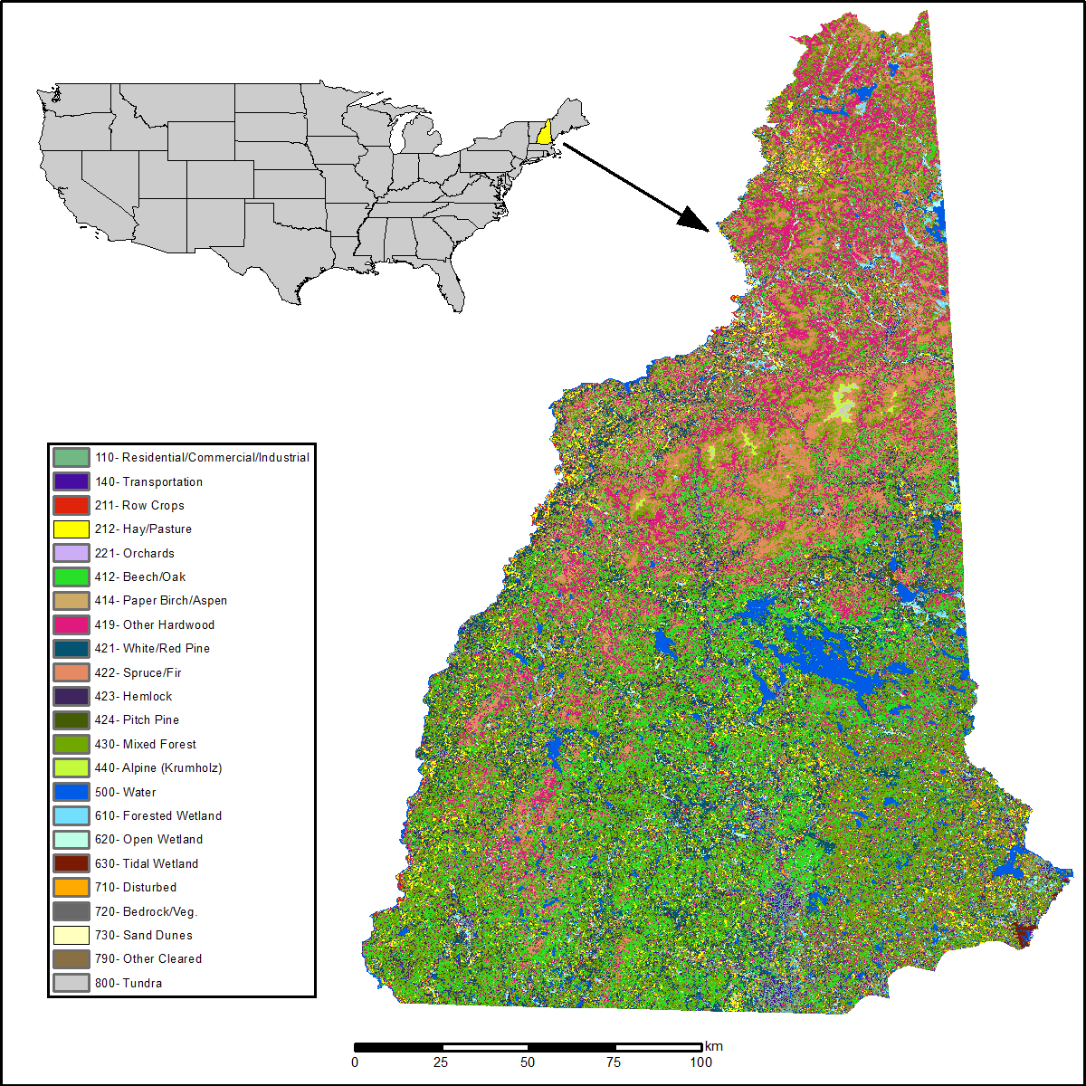 New Hampshire Landcover 