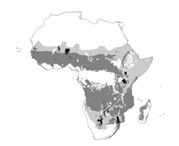 savanna africa map